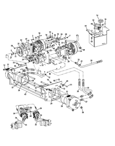 Hydro Hose And Pump Assembly Diagram and Parts List for S7232-D 53AY8DU8050-312HP Cub Cadet Lawn Tractor
